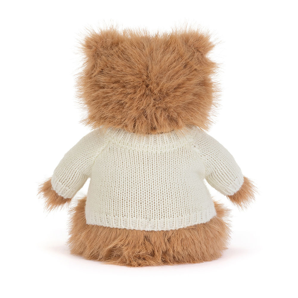 Bartholomew Bear Bouffant with Personalized Cream Jumper - Image 4