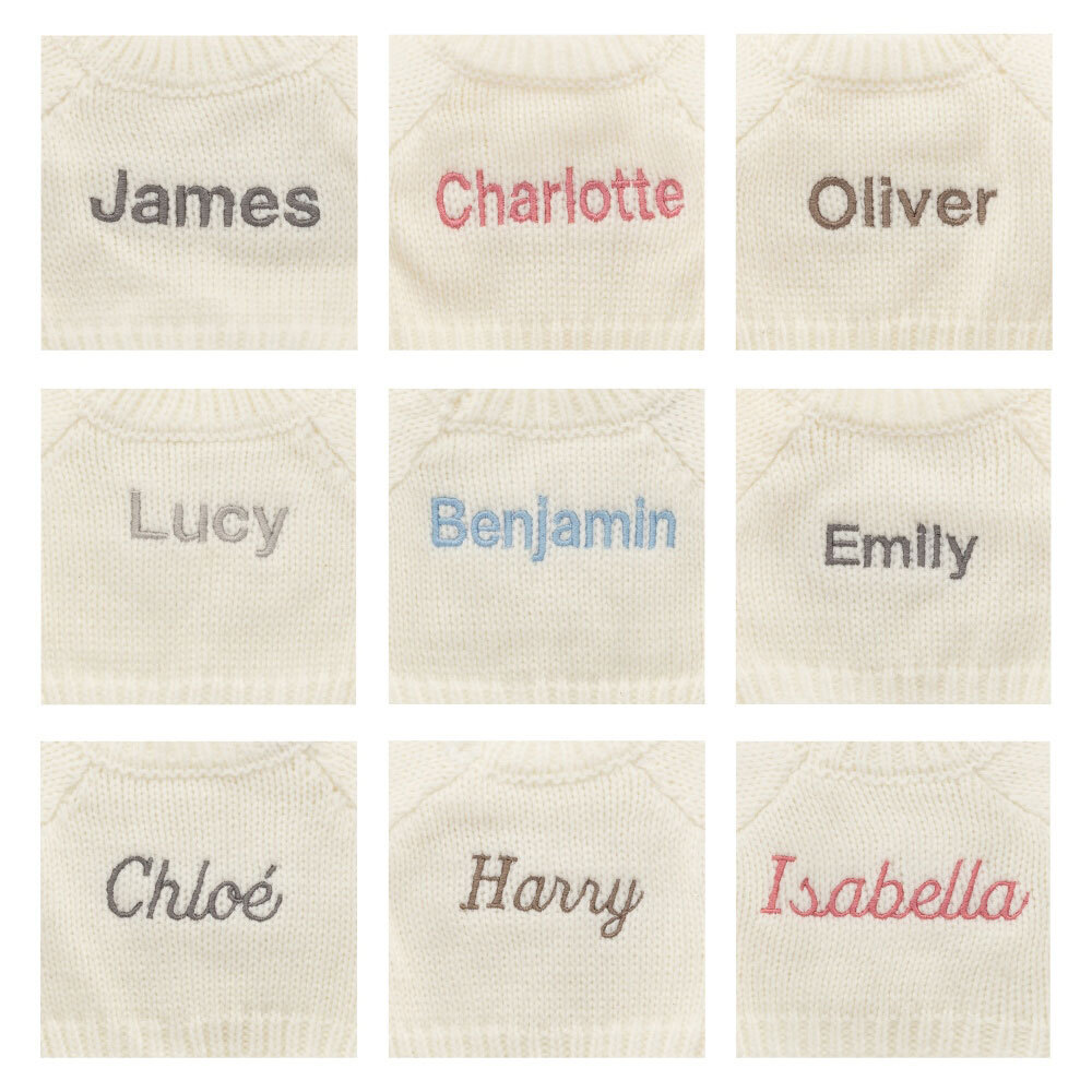 Bashful Blush Bunny with Personalized Cream Jumper - Image 2