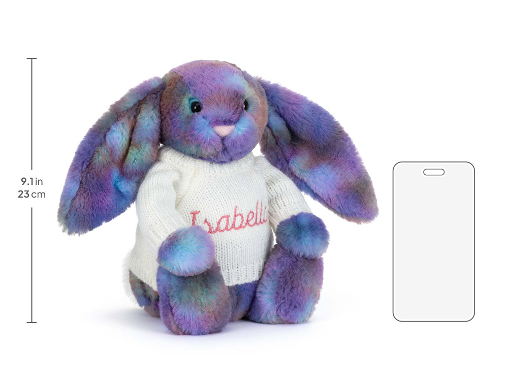 Zodihop Luxe Bunny with Personalized Cream Jumper - Image 6