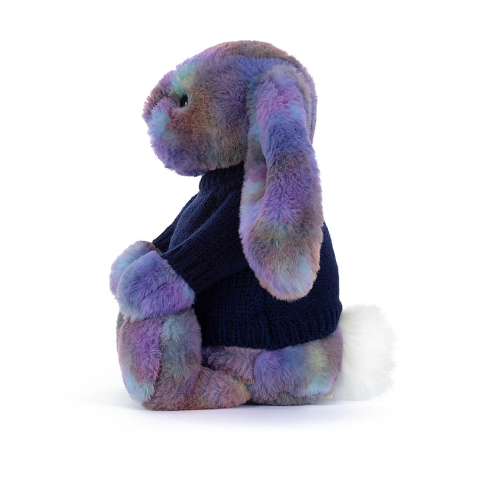 Zodihop Luxe Bunny with Personalized Navy Jumper - Image 3