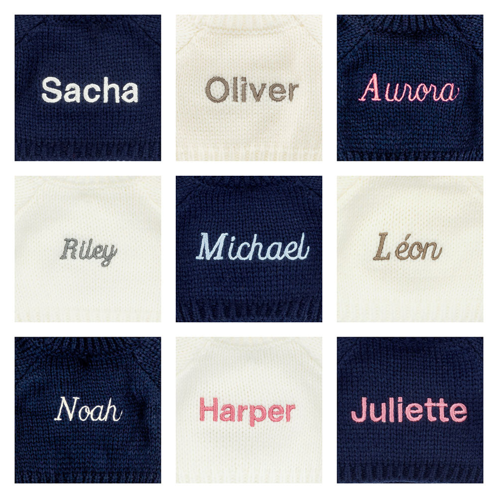 Bashful Luxe Bunny Nimbus with Personalized Navy Jumper - Image 2