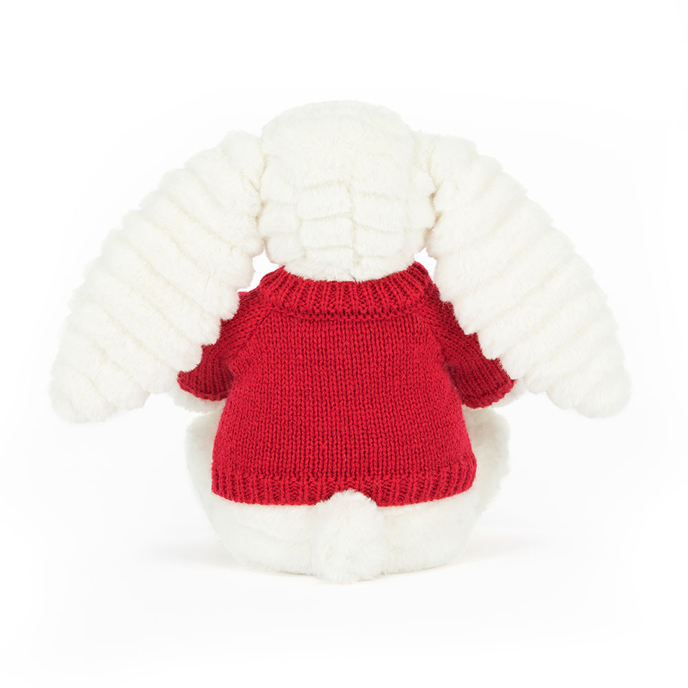 Bashful Luxe Bunny Nimbus with Personalized Red Jumper - Image 4