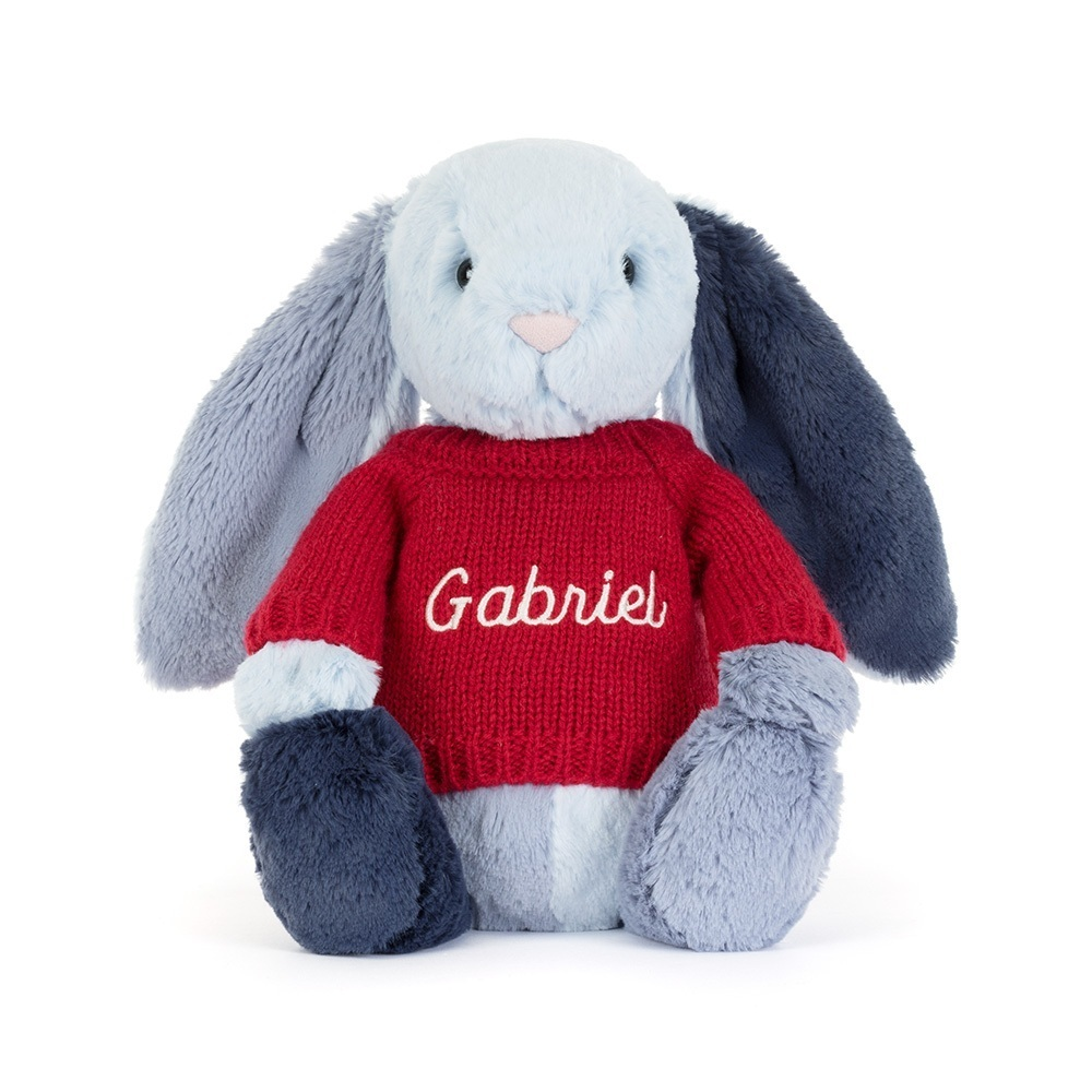 Puddlesea Bunny with Personalized Red Jumper - Image 5