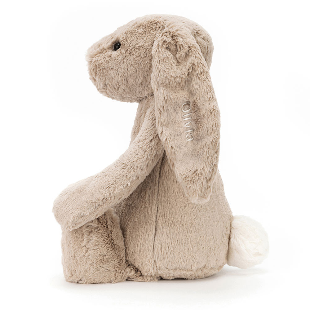 Personalized Bashful Beige Bunny Huge - Image 3