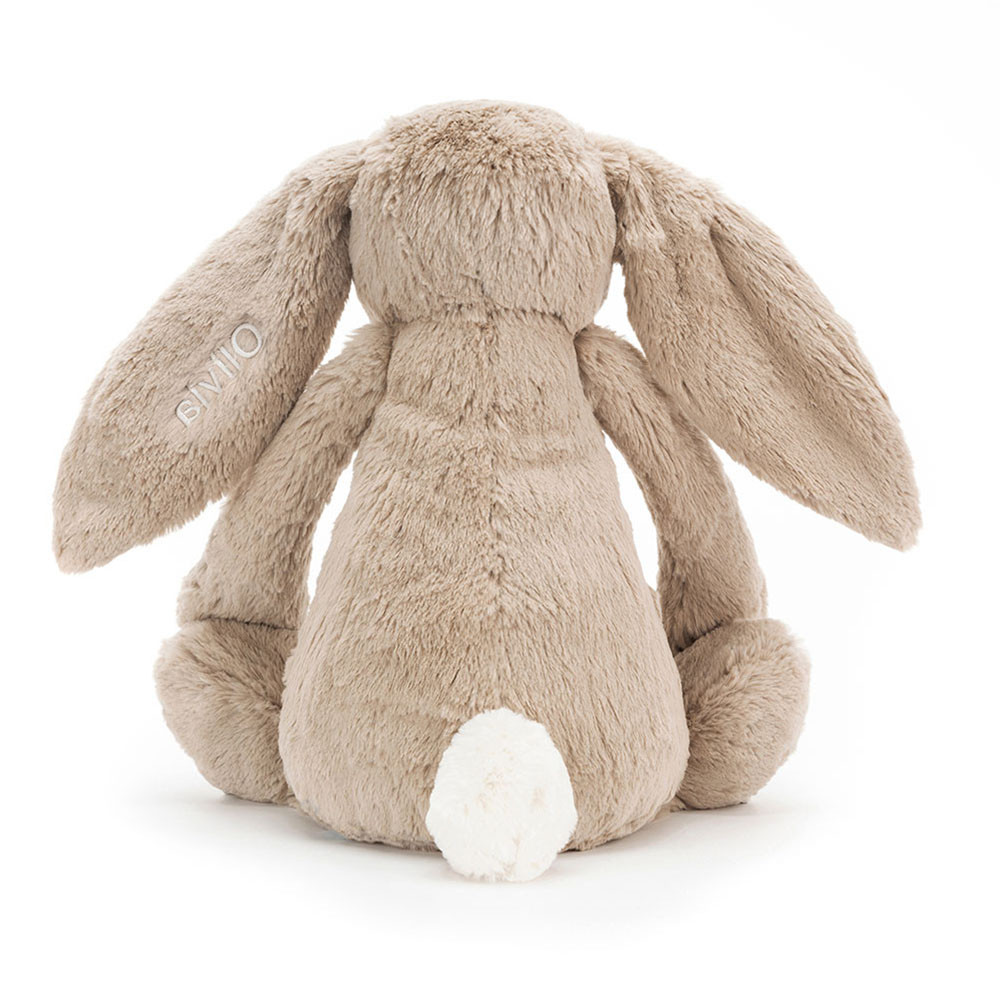 Personalized Bashful Beige Bunny Huge - Image 4