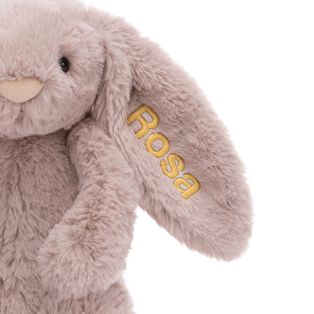 Personalized Bashful Luxe Bunny Rosa Medium - Image 3