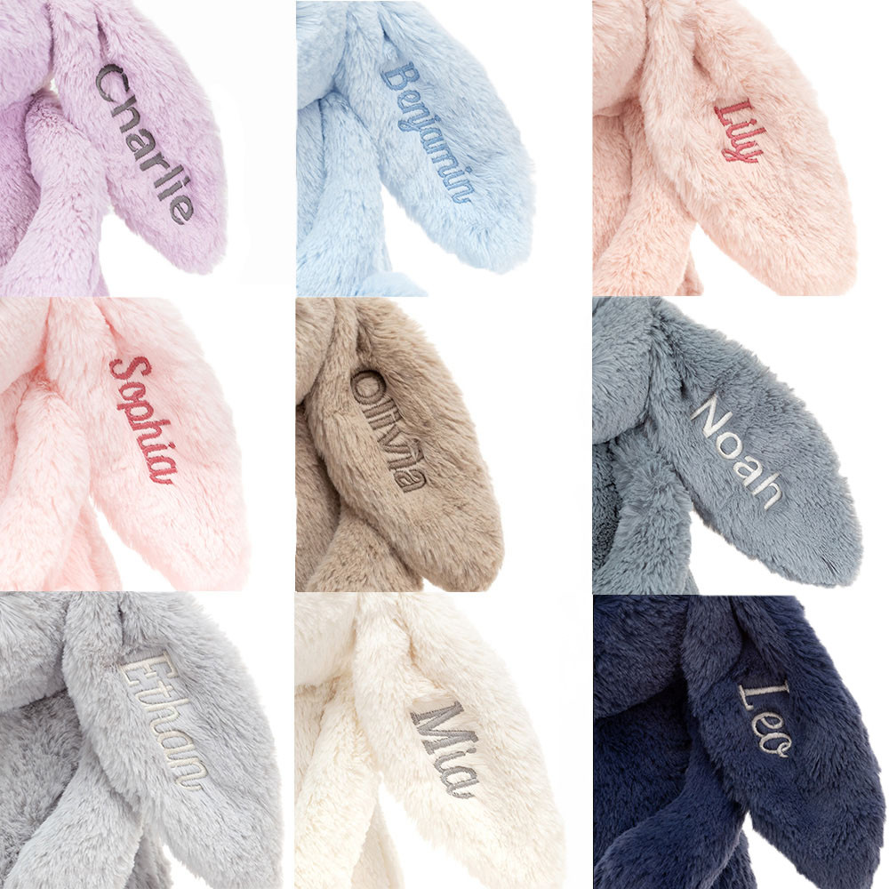 Personalized Bashful Luxe Bunny Rosa Medium - Image 5
