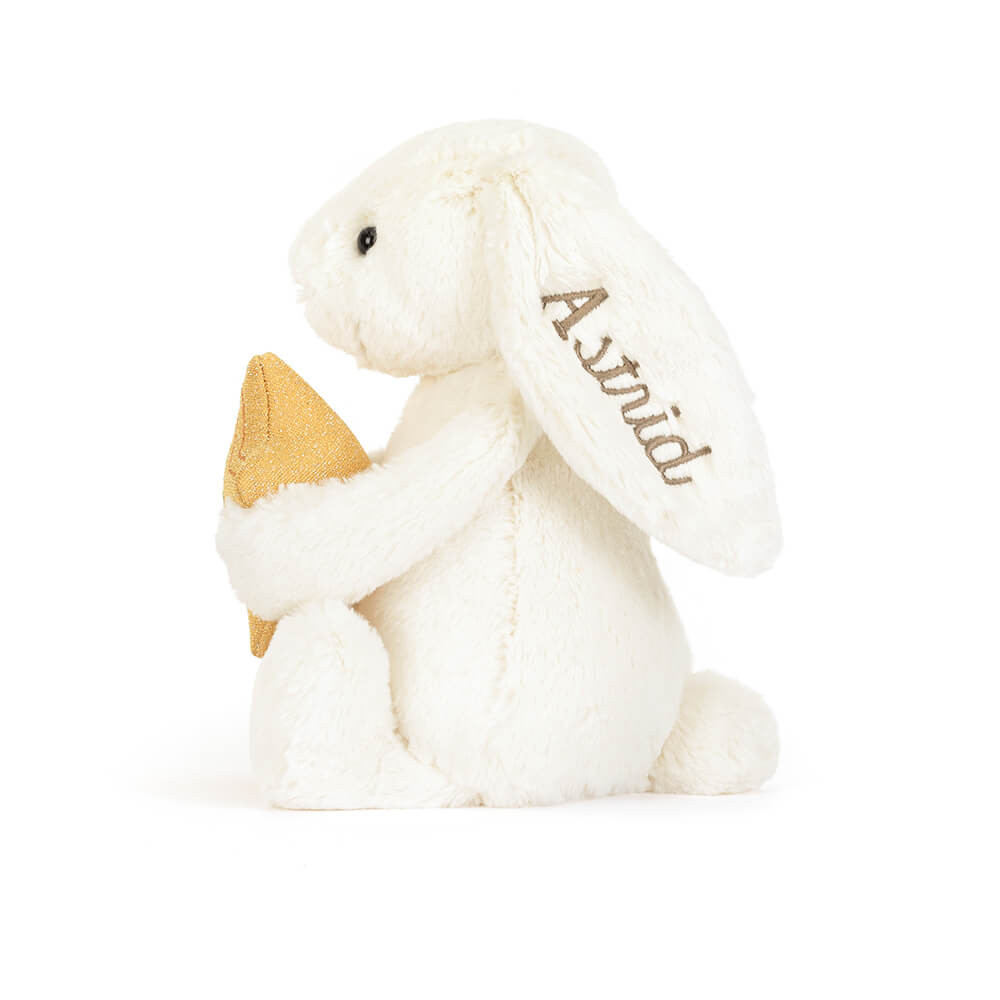 Personalized Cream Bunny with Star - Image 3