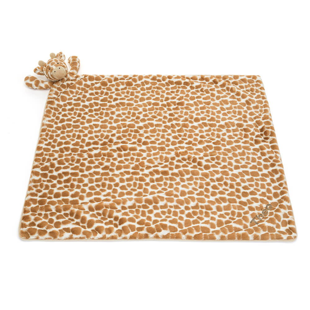 Personalized Bashful Giraffe Blankie - Image 3