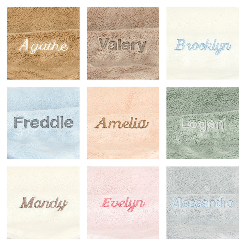 Personalized Bashful Blue Bunny Soother - Image 4